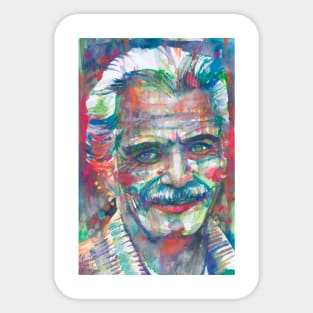 GEORGES BRASSENS watercolor portrait .1 Sticker